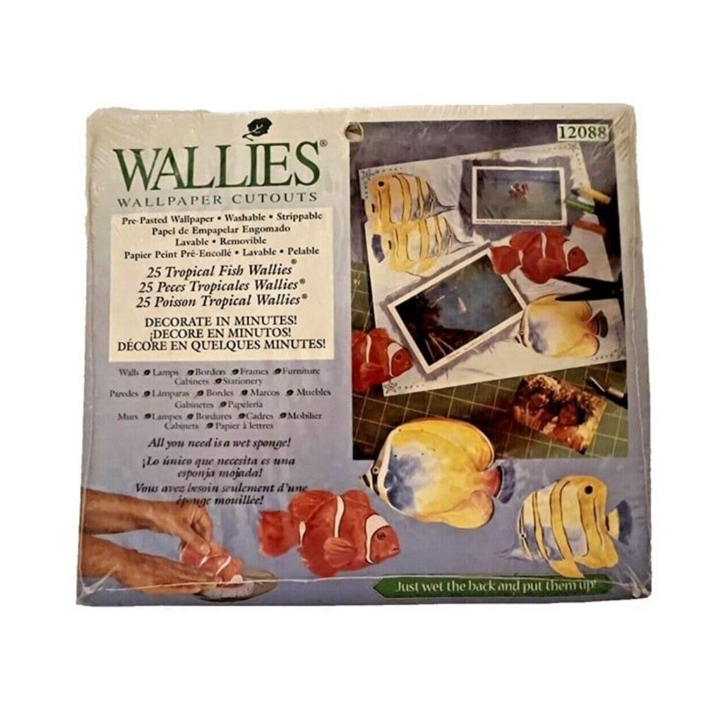 NEW Sealed Wallies Wallpaper‎ Cutouts 25 Tropical Fish #12088 Office Kids Room